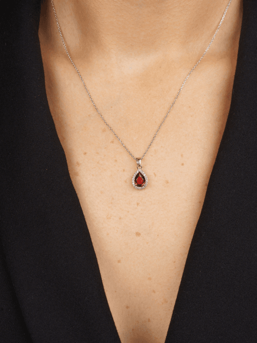 Colier Argint Red Elsa - imagine 2