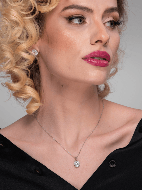 Set Argint 925 Rodiat Pamela Colier + Cercei - imagine 3