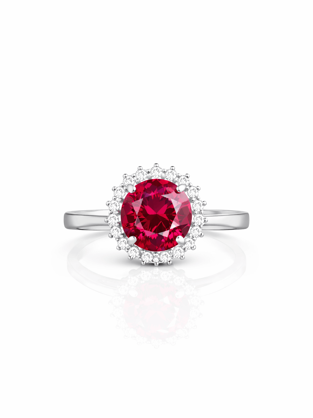 inel red paloma Inel Argint Red Paloma - imagine 1