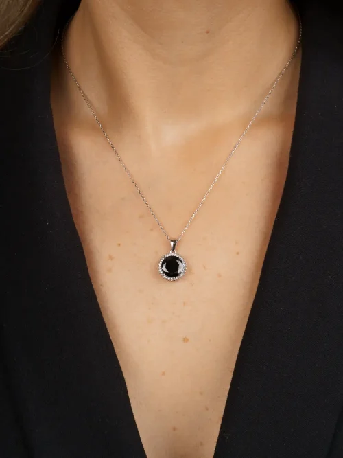 Colier Argint Black Paloma - imagine 2